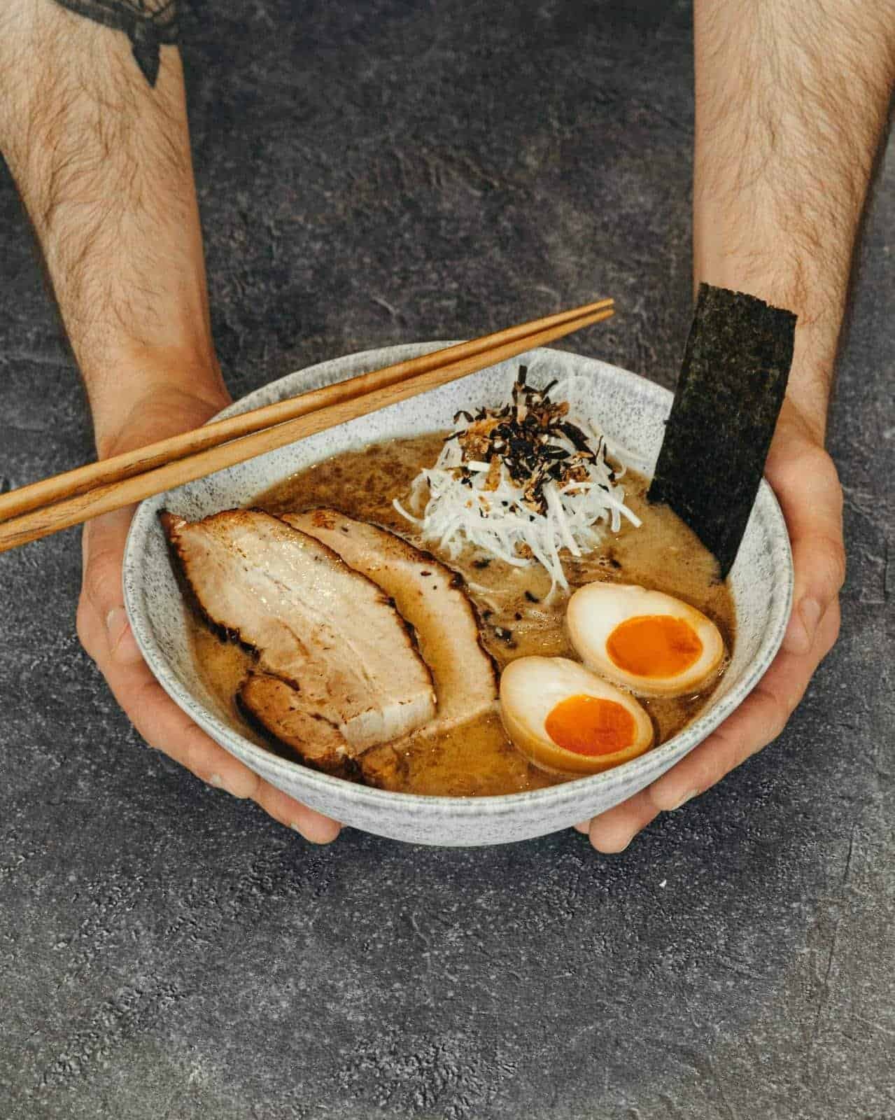 Autêntica confeção de Ramen