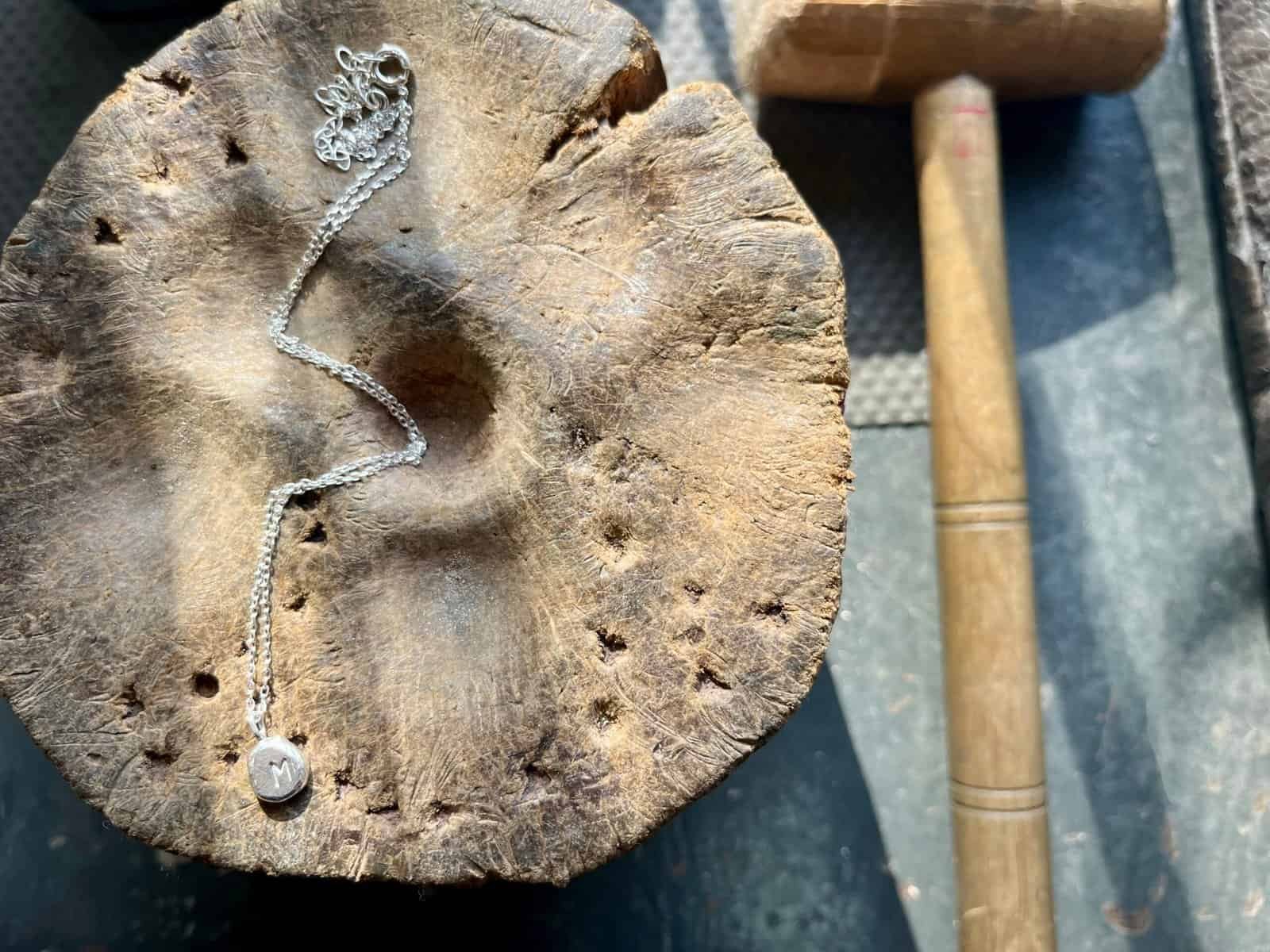 Silver Necklace with Personalized Pendant Workshop