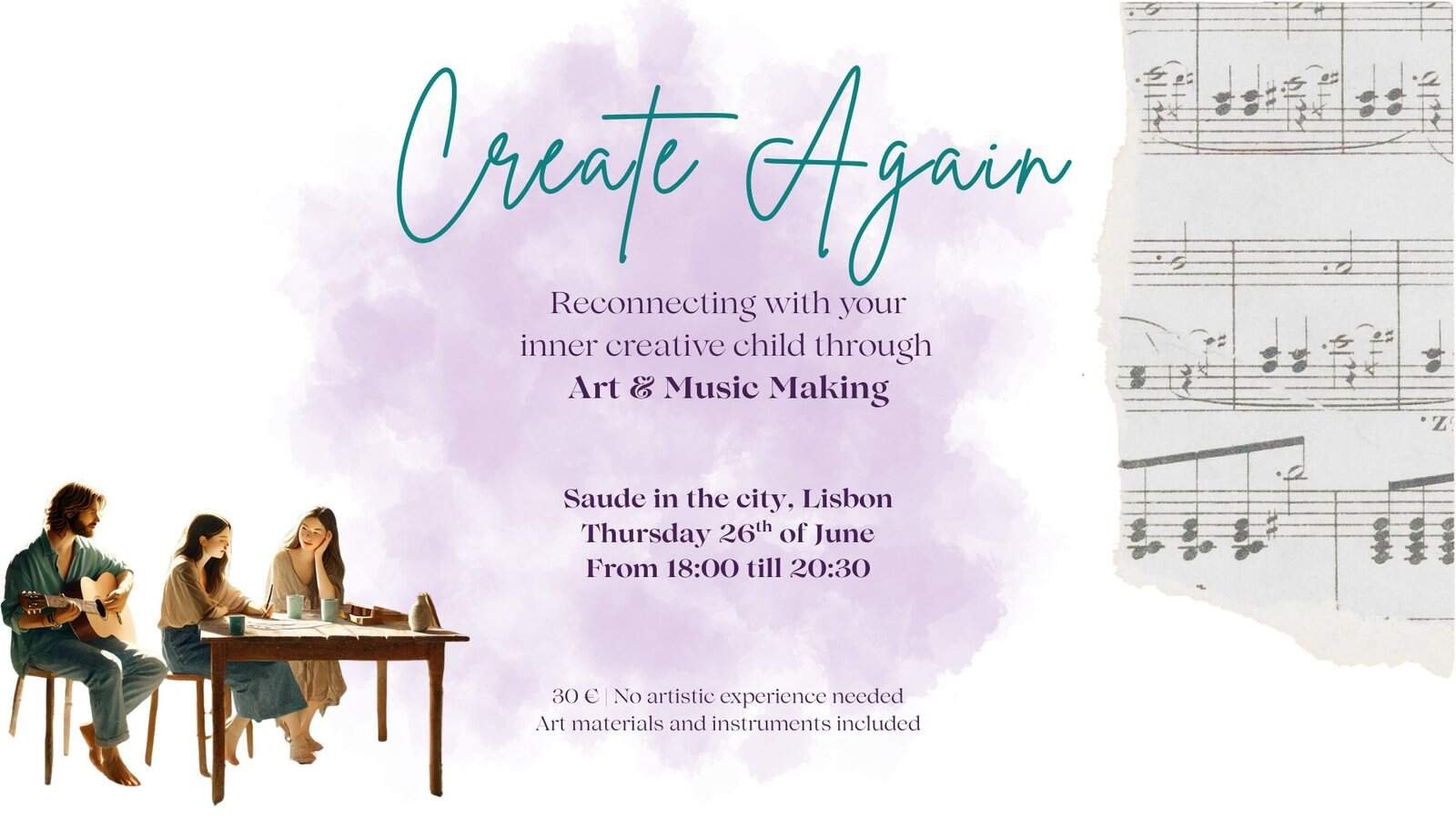 Create Again: Art and Music Workshop