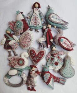 Twelve days of Christmas Heirloom Ornaments