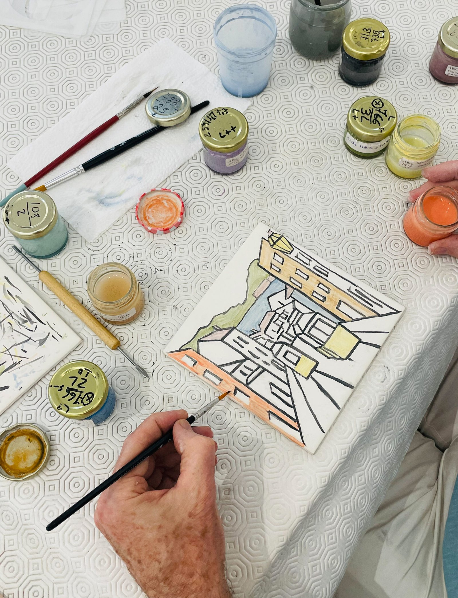 Portuguese Tile Painting Workshop Lisbon | Design Your Own Azulejo