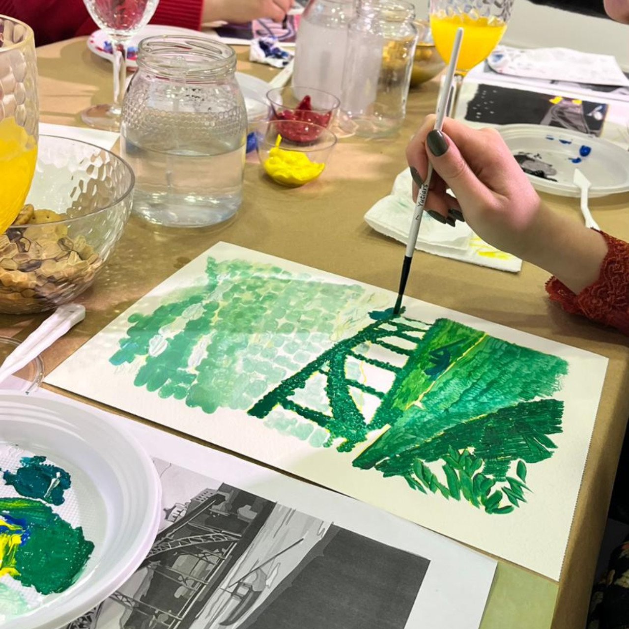 Galeria Porto: Acrylic Painting Workshop for Groups or Individual 6