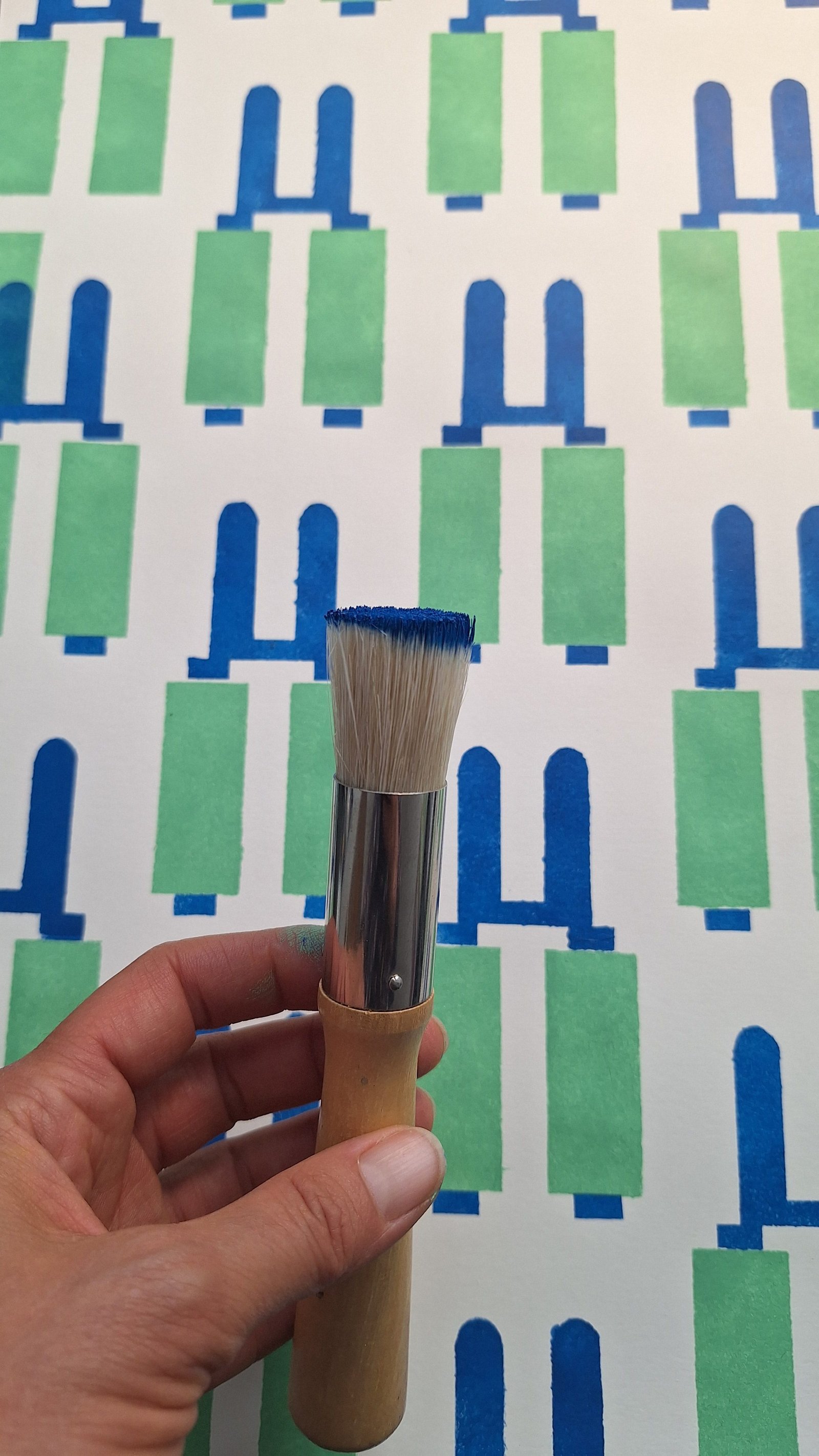 Pattern Making Using Custom Stencils Workshop in Lisbon gallery 6