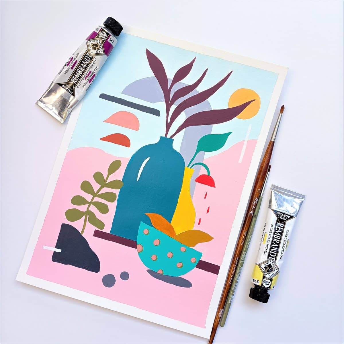 Minimalist Painting Workshop in Lisbon gallery 1