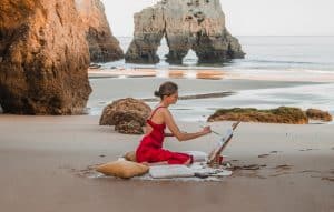 Workshop privado de pintura a aguarela no Algarve | Catarina Olefir