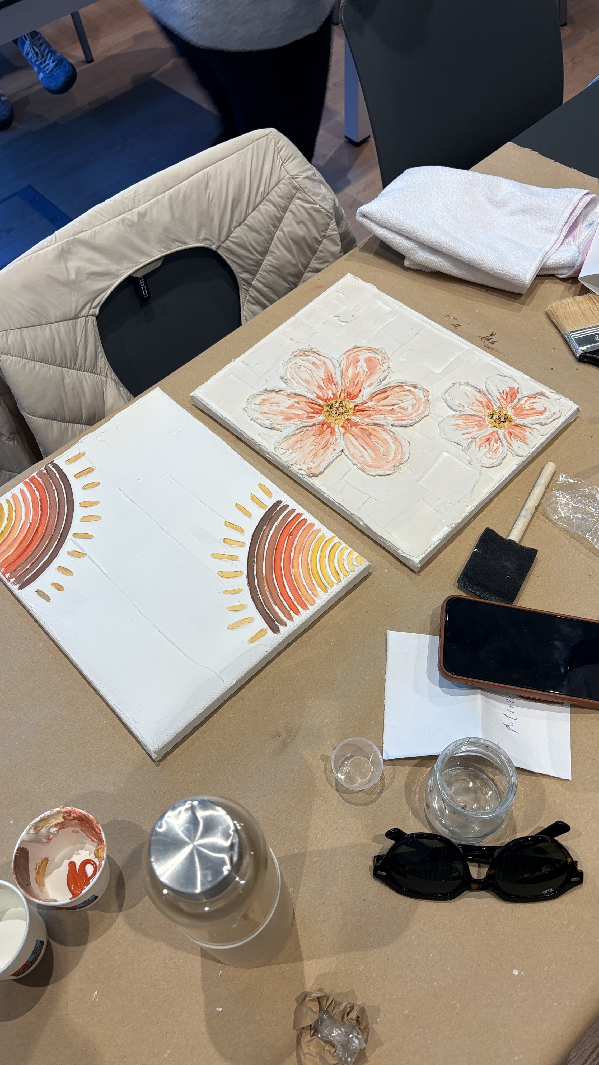 Textured Painting Workshop in Lisbon | Rita Fernandes gallery 7