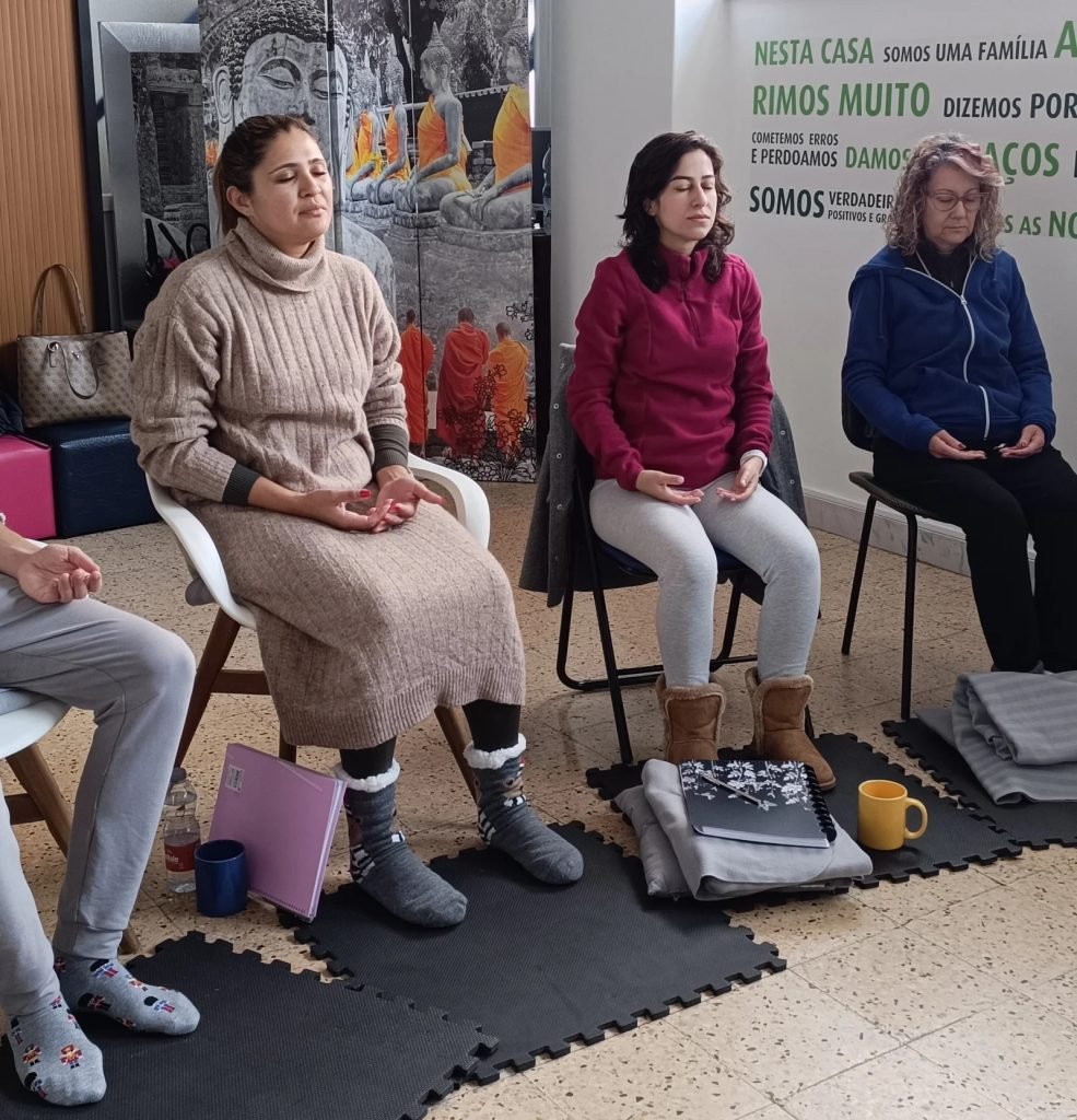 Stress relief workshops rose meditation energy boundaries inner sanctuary calm nervous system Lisbon