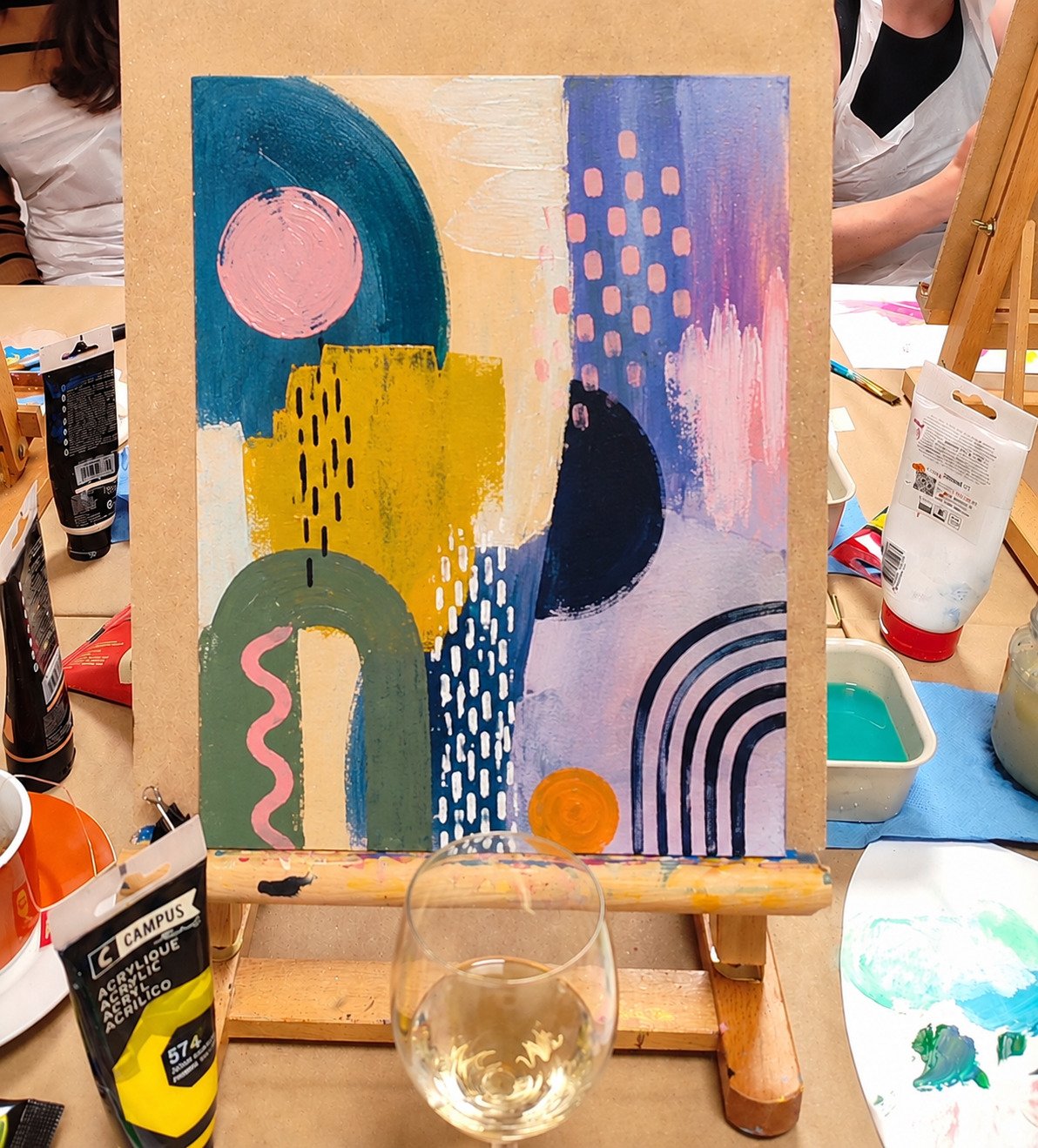 Abstract Art with Acrylics Workshop gallery 2
