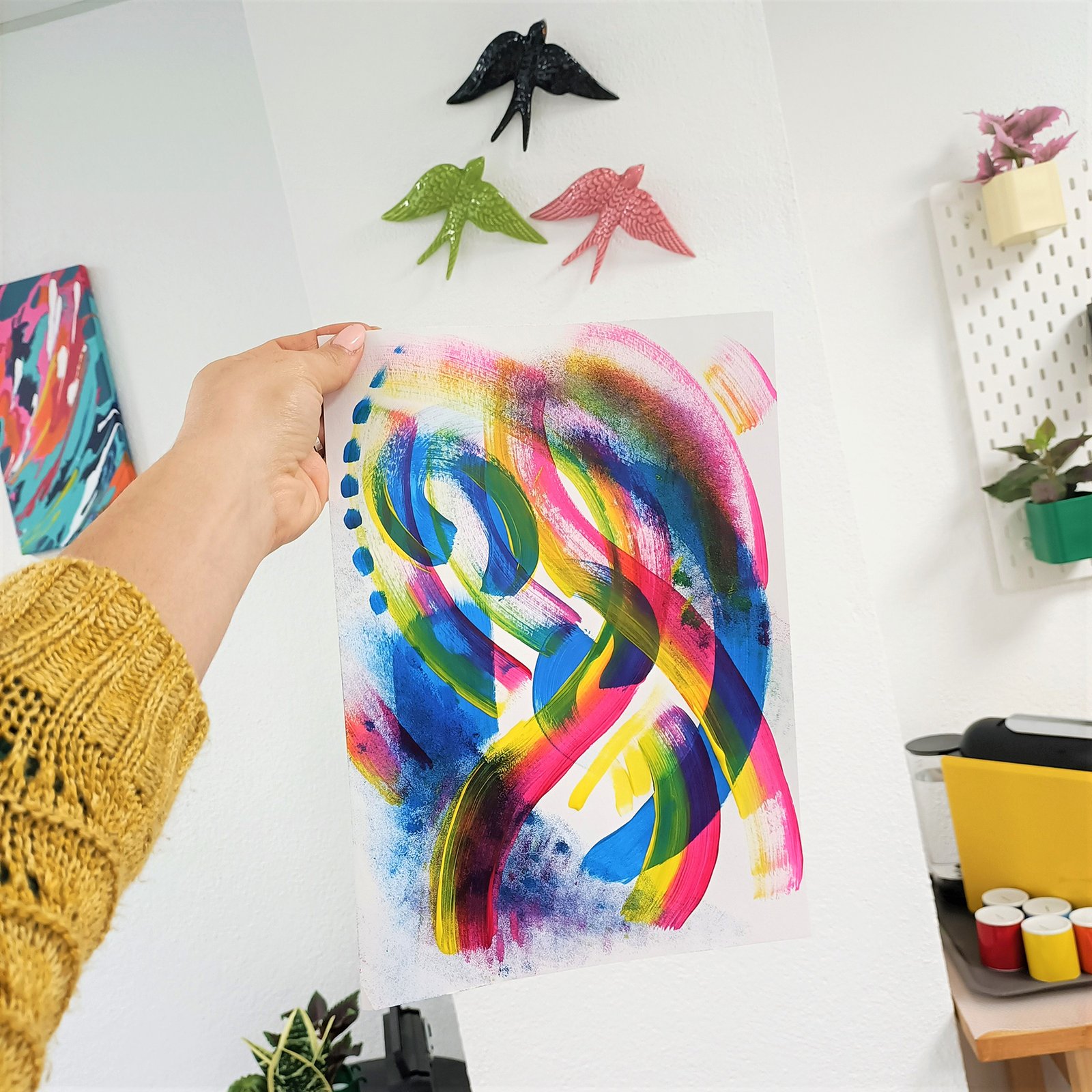 Abstract Art with Acrylics Workshop gallery 9