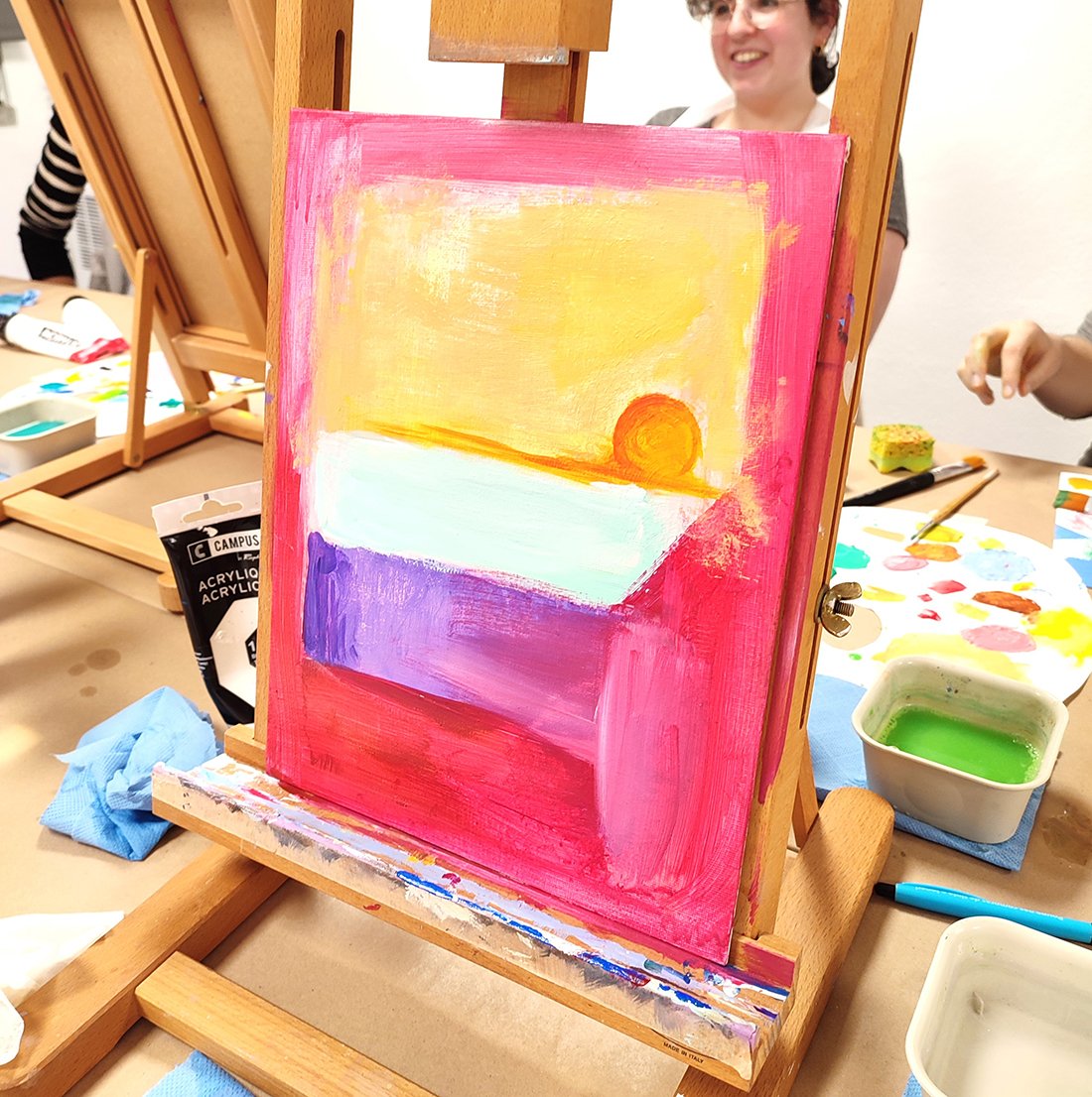 Abstract Art with Acrylics Workshop gallery 4