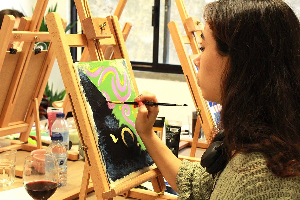 Abstract Art with Acrylics Workshop gallery 5