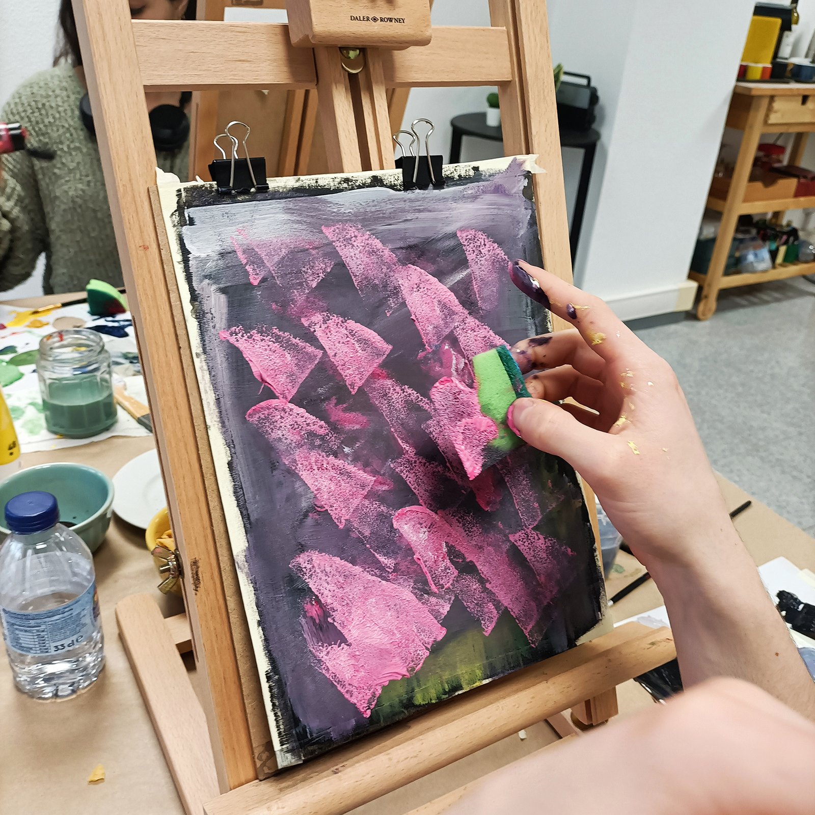 Abstract Art with Acrylics Workshop gallery 7