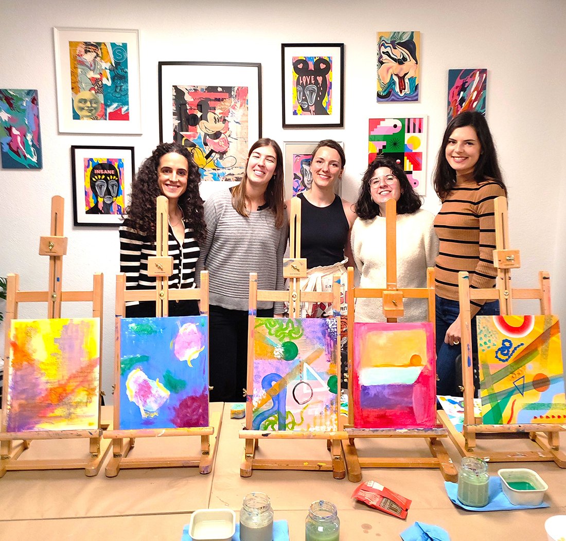 Abstract Art with Acrylics Workshop gallery 3