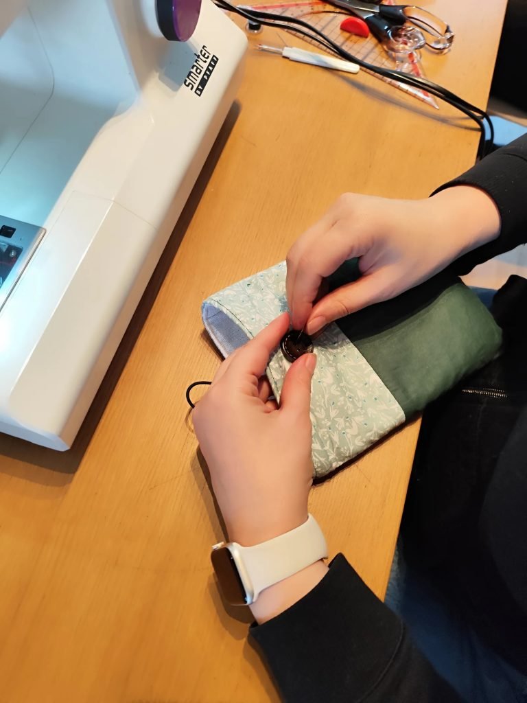 Finding your passion sewing workshop Karine Leuenberger textile creation Alcabideche handmade