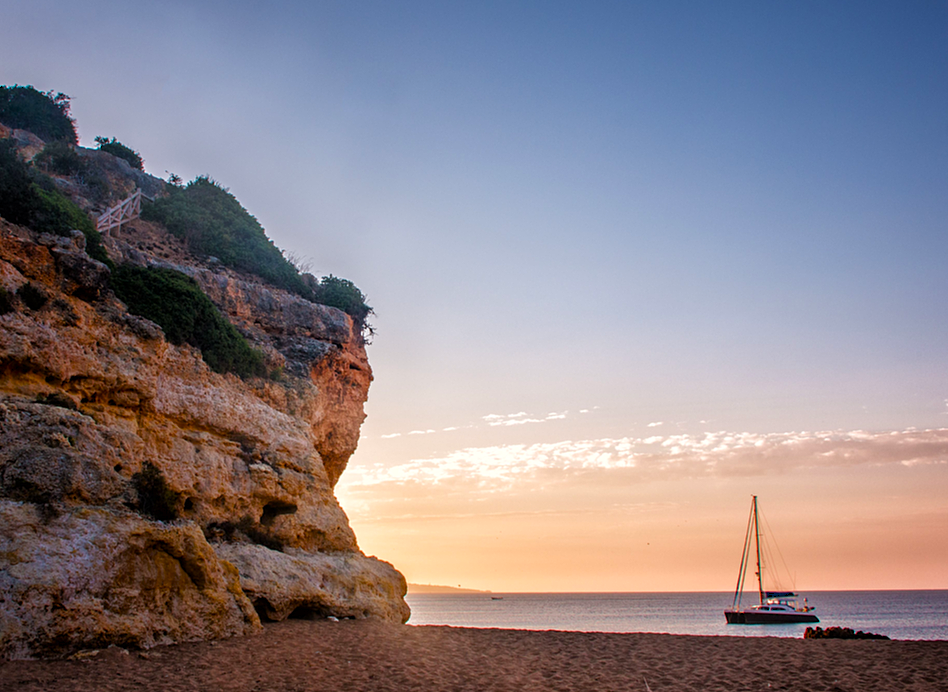 Galeria Sunrise Watercolour Painting at Armação de Pêra 4