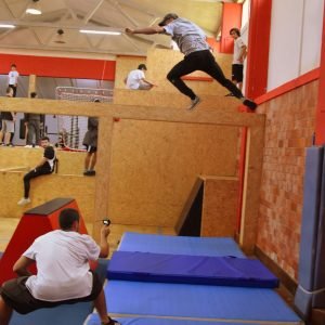 Aula de parkour em Braga