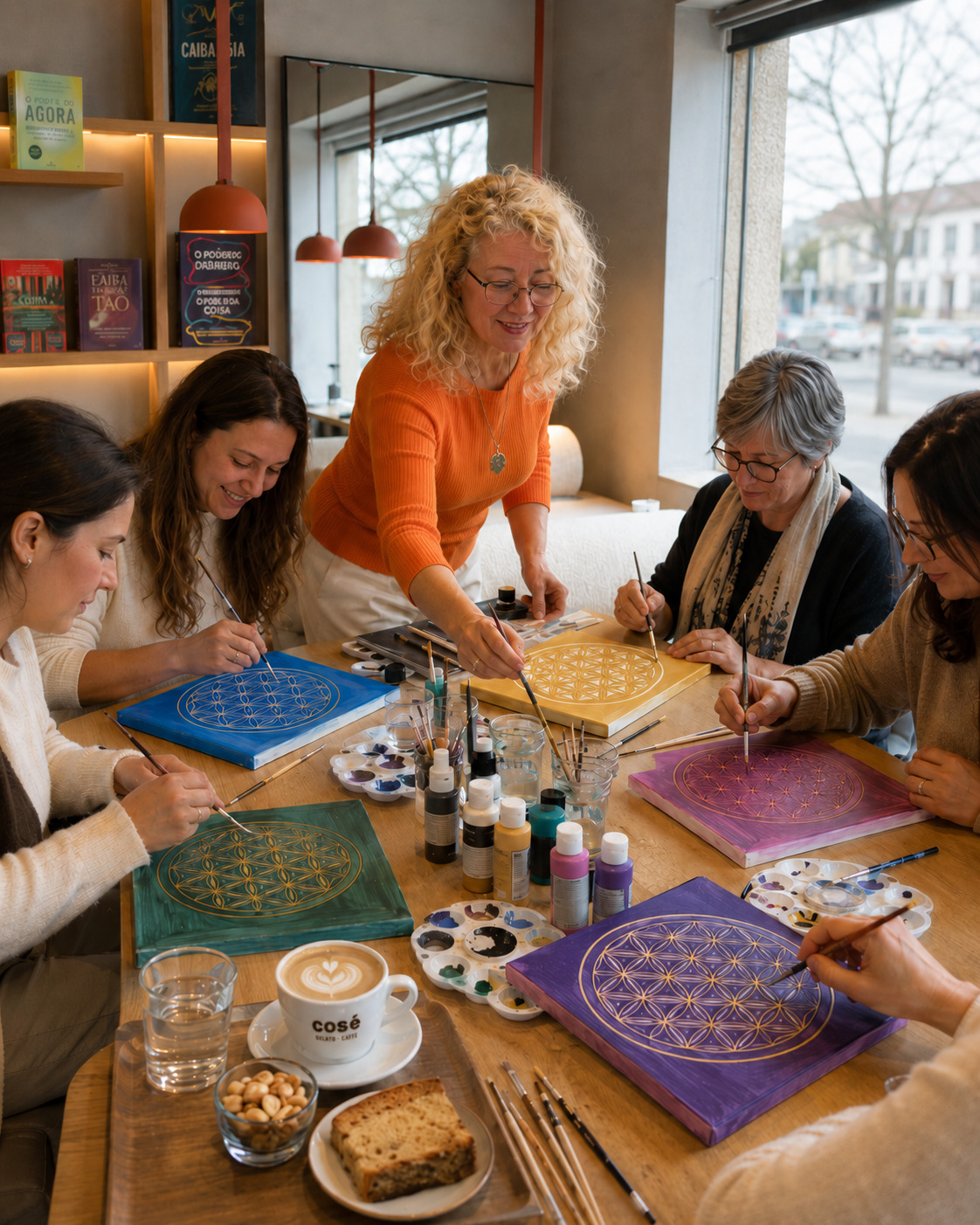 Flower of Life Canvas Painting Workshop gallery 7