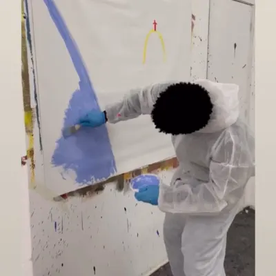Action Painting Workshop in Porto | Expressive Gestural Art Class