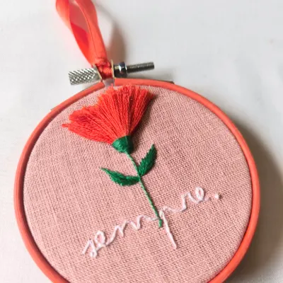 Embroidery Workshop in Porto | Stitch a 3D Carnation