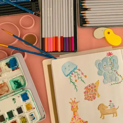 How to Create a Pattern in Watercolor – Workshop in Porto