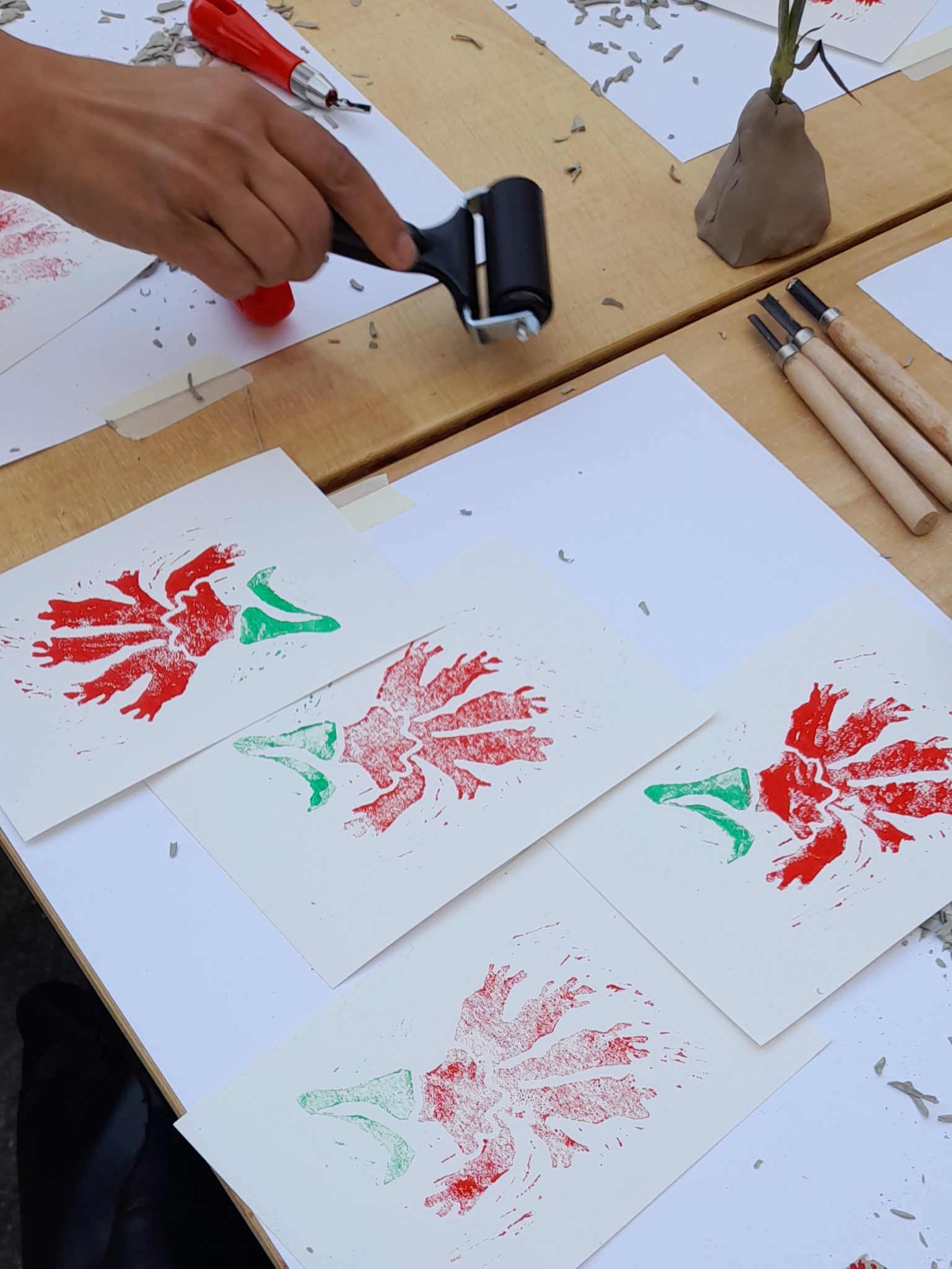 Linocut Printmaking Workshop gallery 3