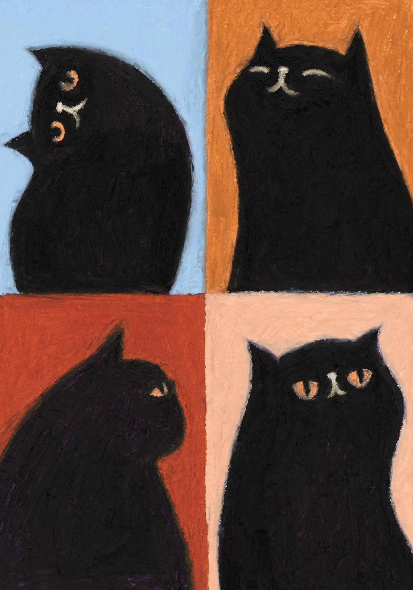 Black Cats Don’t Bring Bad Luck! 🐈‍⬛✨ – Painting Halloween Workshop gallery 1