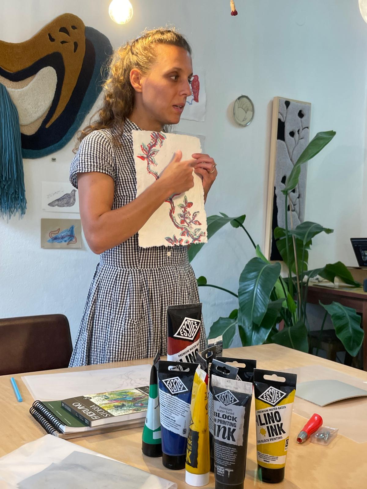 Linocut Printmaking Workshop gallery 2