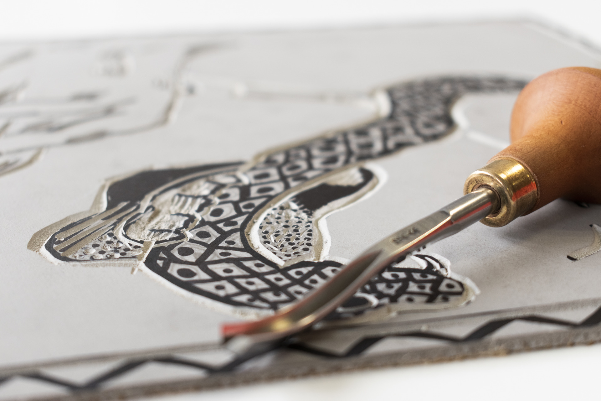 Galeria Linocut Workshop with Mr Greb 4