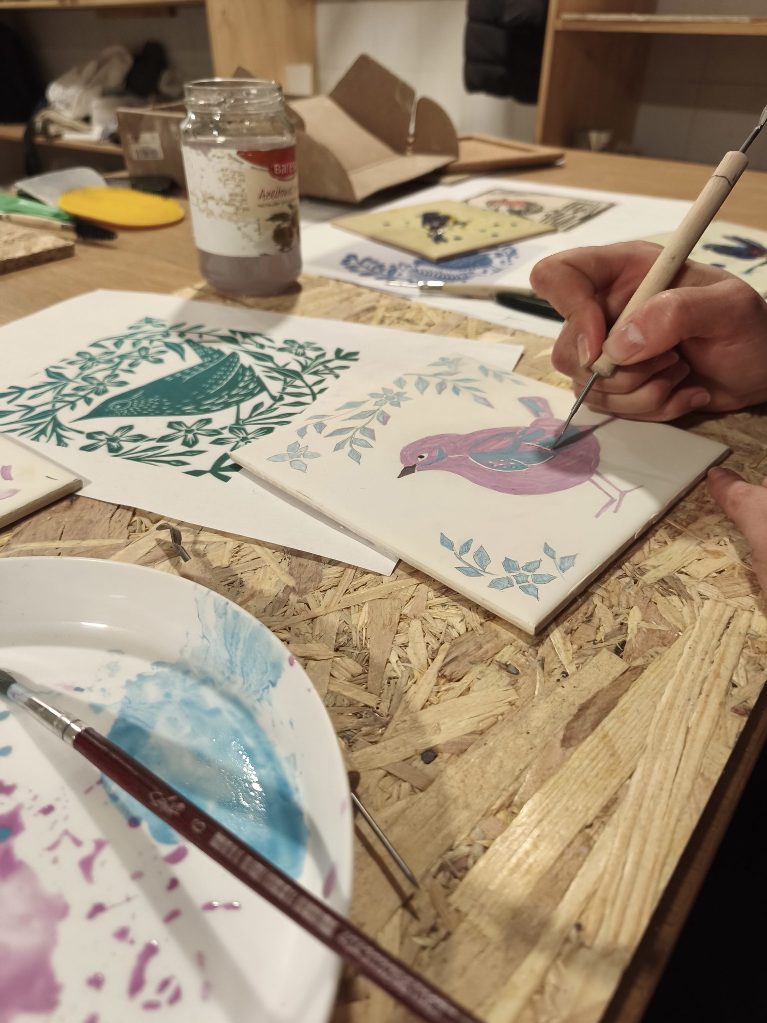 Azulejo Tile Painting Workshop gallery 1